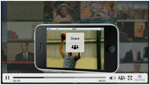 Video Player with Hovering Controls
